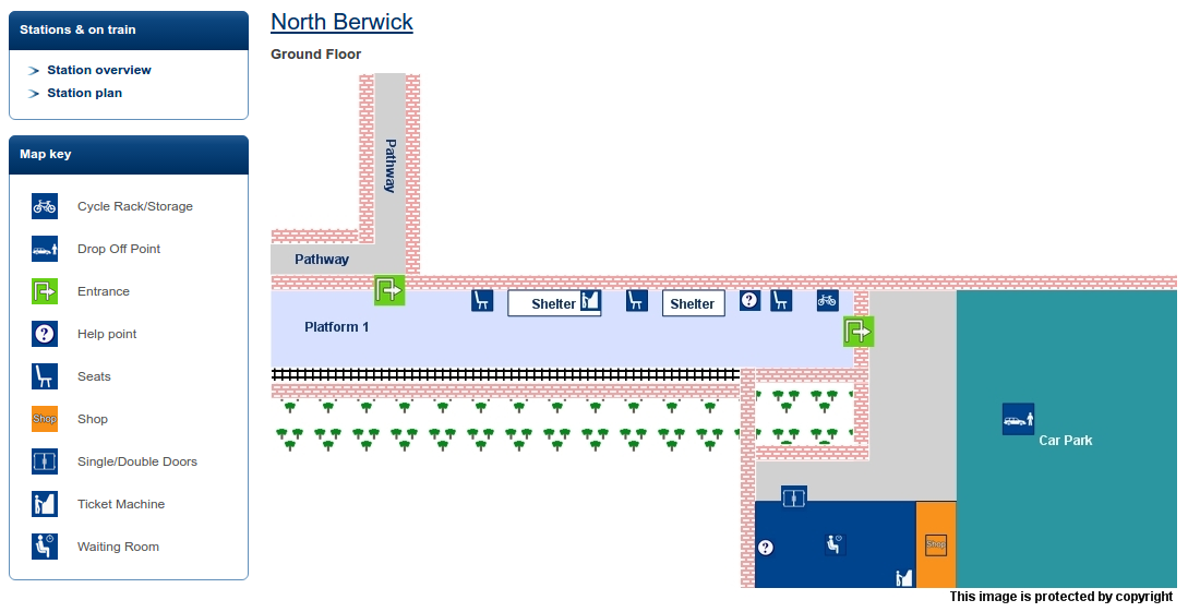 North Berwick Station Plan